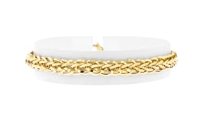 14kt Yellow Gold Wheat-Link Bracelet