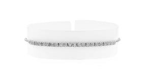 50 ct. t.w. Diamond Cluster Bolo Bracelet in Sterling Silver