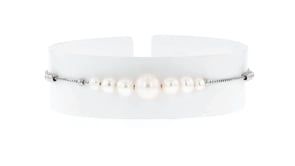 4-9.5mm Cultured Pearl Bolo Bracelet in Sterling Silver