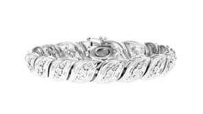 1.00 ct. t.w. Diamond Bracelet in Sterling Silver