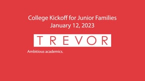 College Kickoff for Junior Families 1.12.23