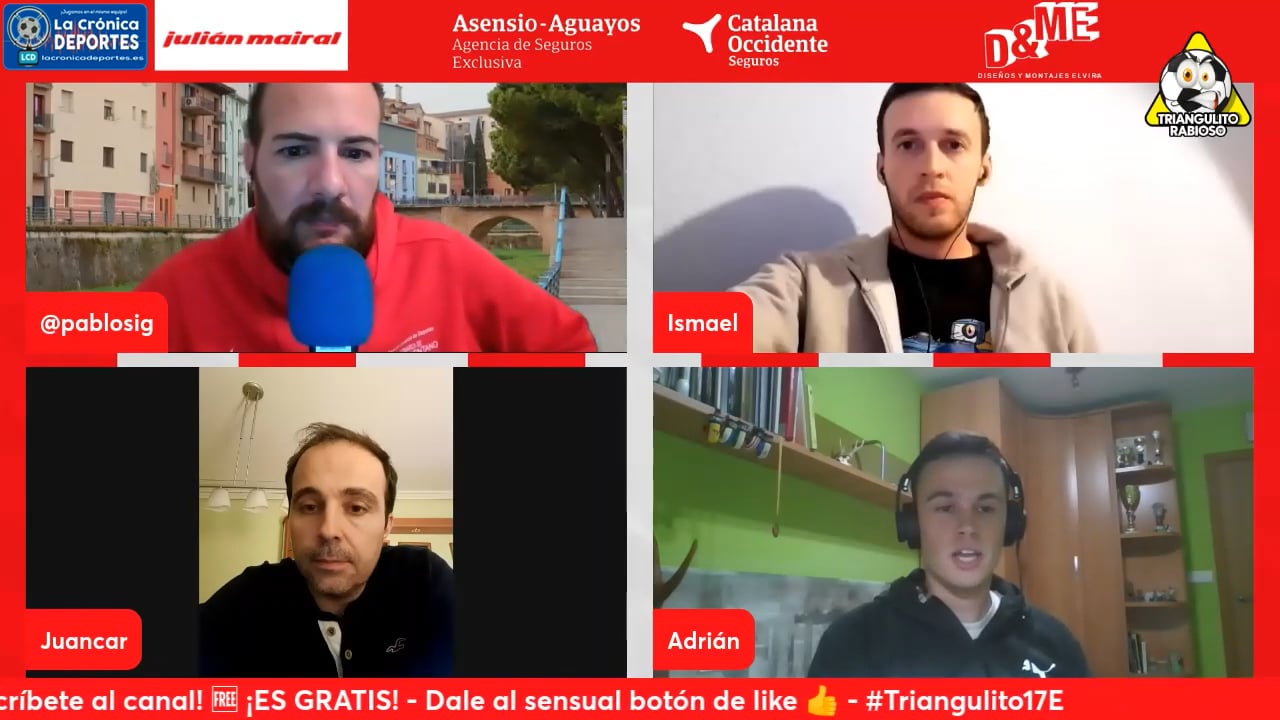 (Jornada 17 - 3ª División) TERTULIA UD BARBASTRO / UD Barbastro 2-0 CD Binéfar / Fuente: Canal YouTube El Triangulito Rabioso