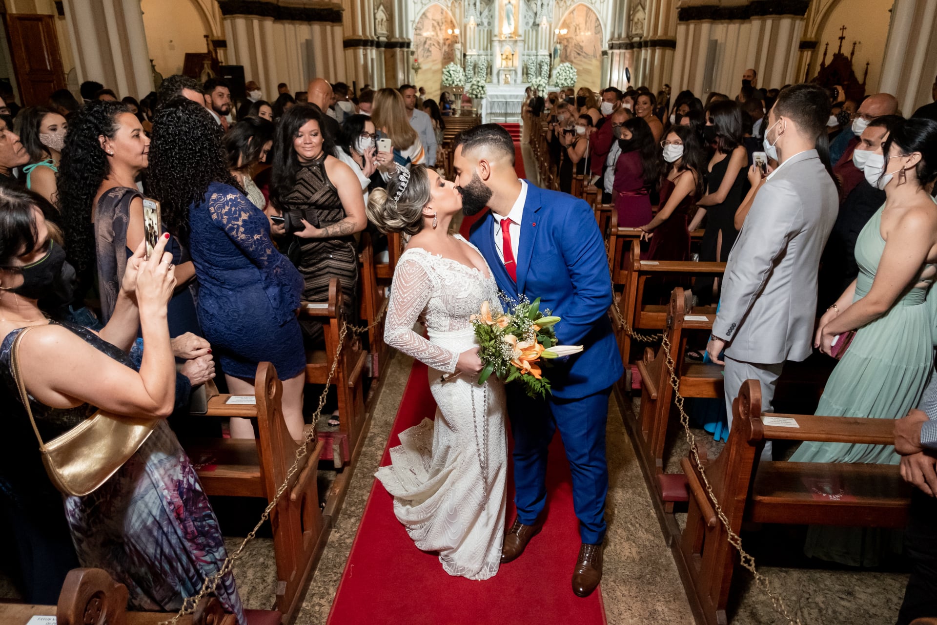 Rúbia e Guilherme - Casaram na Igreja de Lourdes