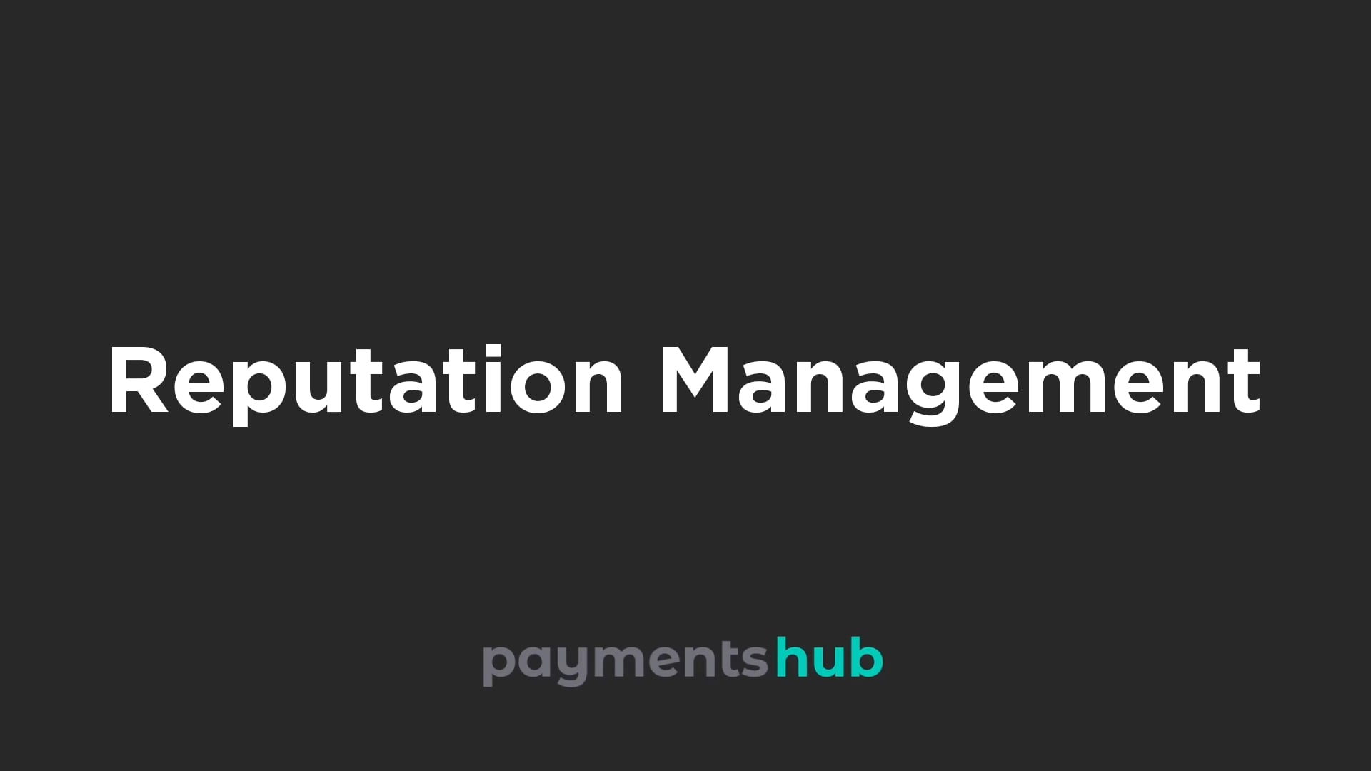 Reputation Management
