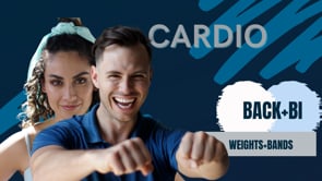 Back and Bi Cardio (weights+bands-1:18:23