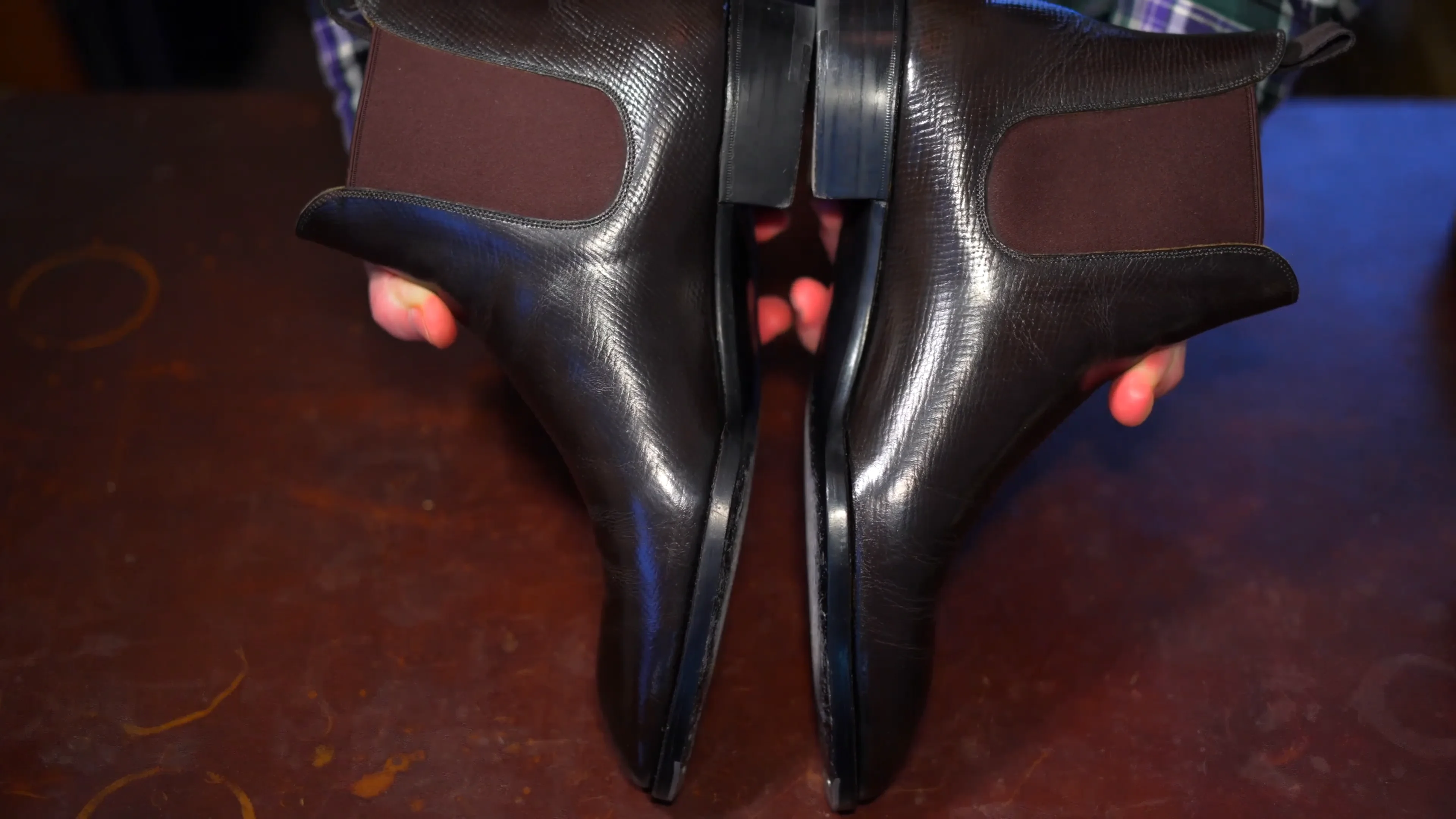 The Best Men's Chelsea Boot- Horween Hatch Grain Wholecut Boot