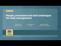 People, processes and skill challenges for data management