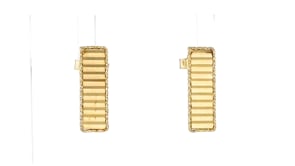 Italian 14kt Yellow Gold Geometric Vertical Bar Earrings