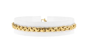 14kt Yellow Gold Flat Rope-Chain Bracelet