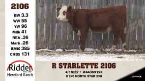 Lot #2106 - R STARLETTE 2106