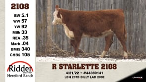 Lot #2108 - R STARLETTE 2108