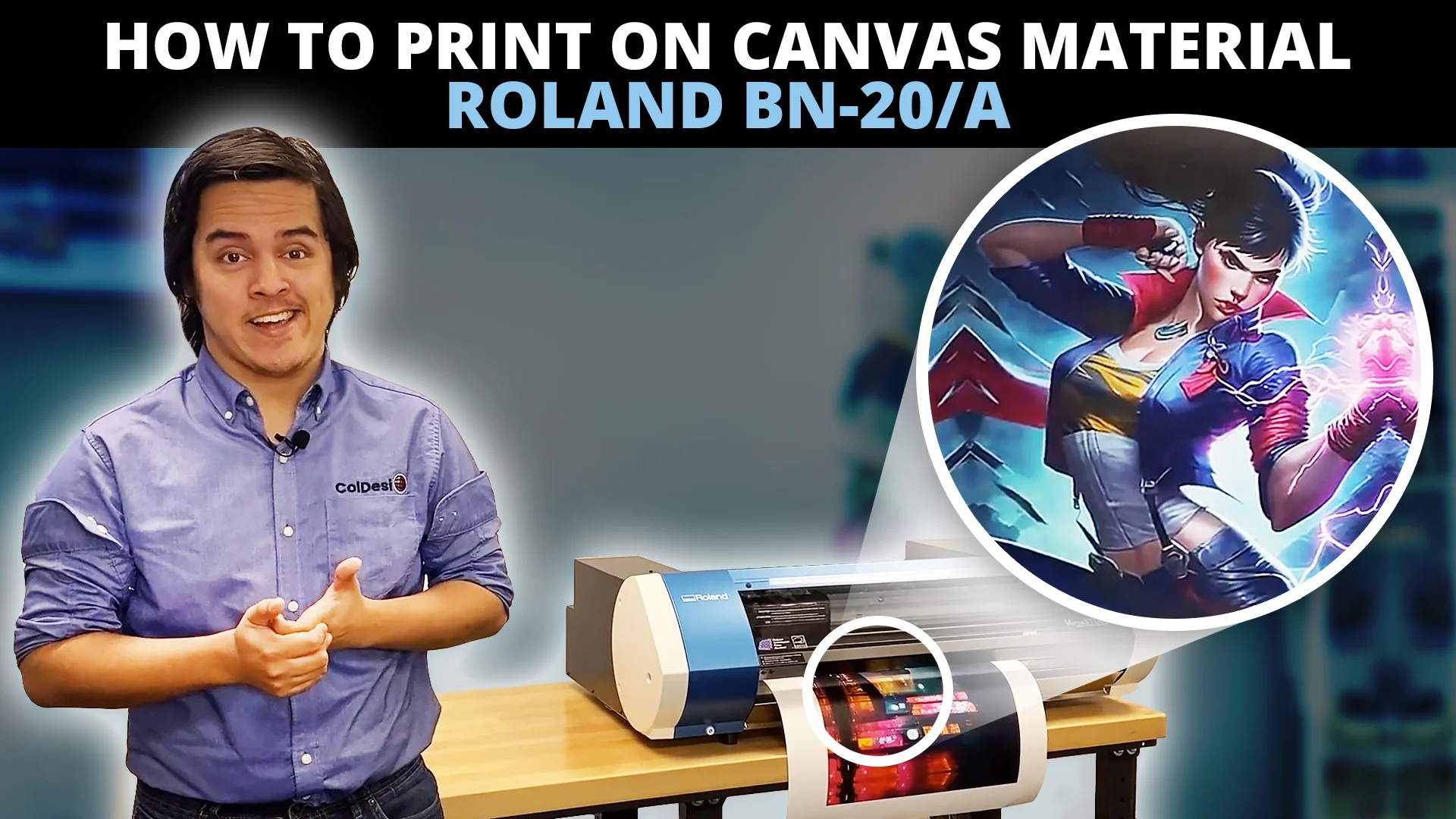 Printing on Canvas with the Roland BN-20A - Business Ideas -