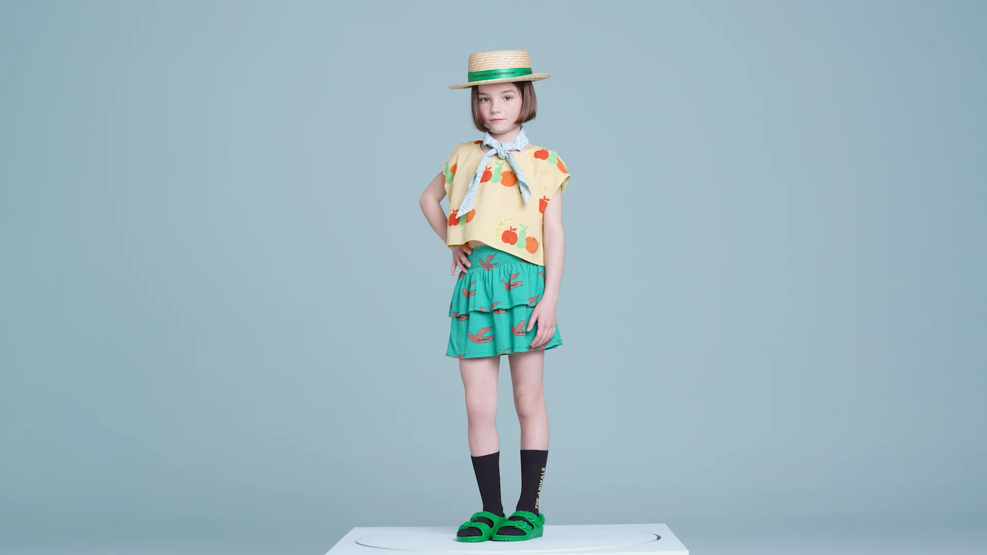 adgjmptwThe animals observatory ワンピース 新しいベビー・キッズ - The Animals Observatory オレンジ