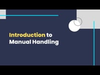 Manual Handling: Introduction to Manual Handling
