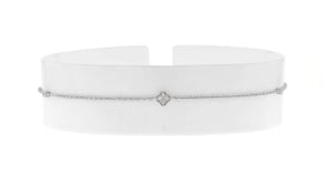 15 ct. t.w. Diamond Anklet in Sterling Silver