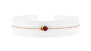 30 Carat Garnet Bracelet with Citrine and Diamond Accents in 14kt Yellow Gold