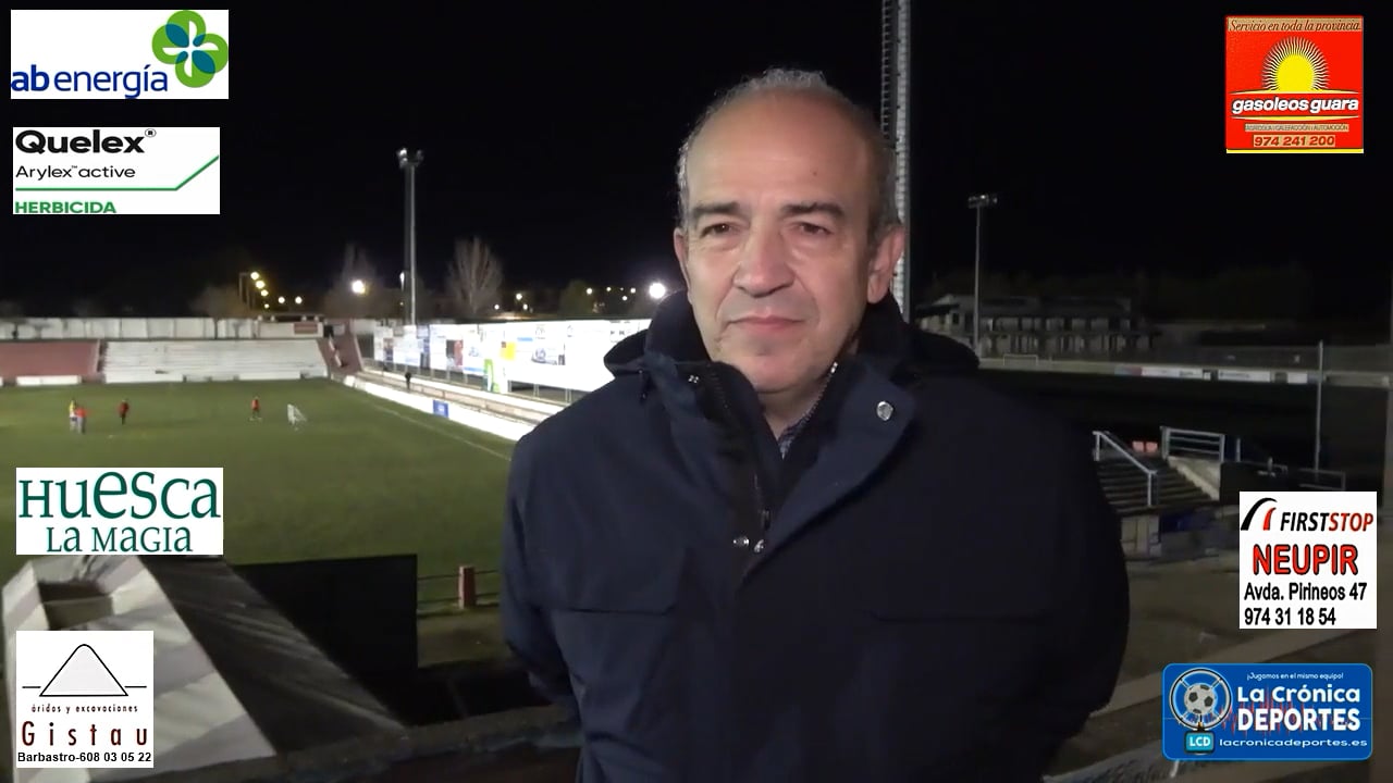 RAFA TORRES (Presidente UD Barbastro) Hablamos del robo de cables en las torres de iluminación y de la solución al problema, la semana próxima estará reparado, la empresa AB Energía se hace cargo de los gastos hasta que llegue el dinero del Ayuntamiento