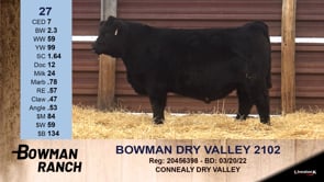 Lot #27 - BOWMAN DRY VALLEY 2102