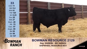 Lot #33 - BOWMAN RESOURCE 2129