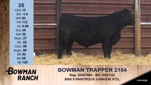 Lot #35 - BOWMAN TRAPPER 2104