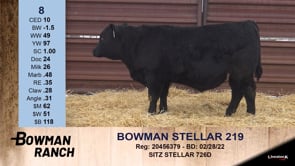 Lot #8 - BOWMAN STELLAR 219