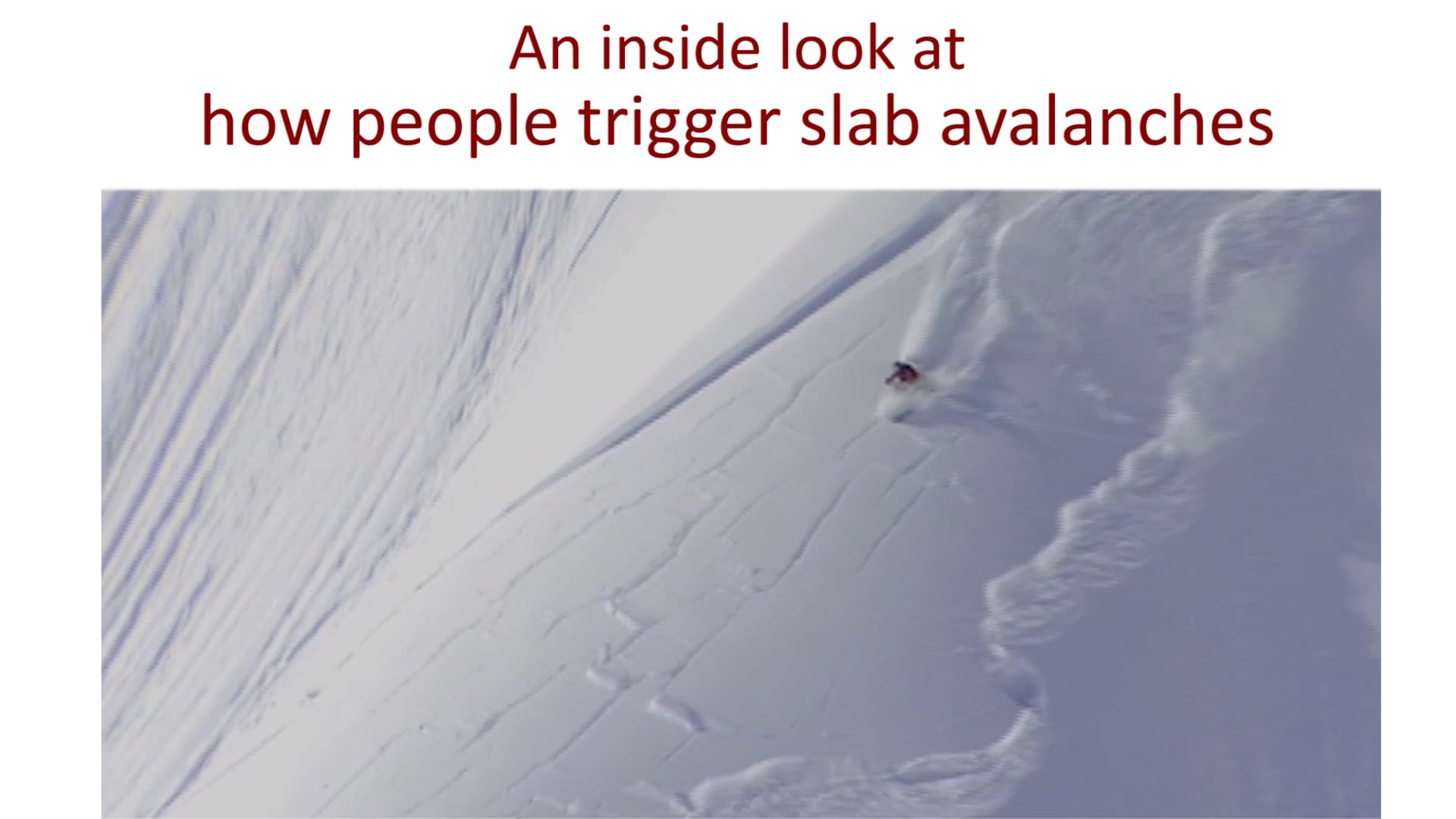 An inside look at how people trigger slab avalanches