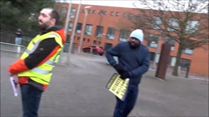 Passer-by tells refugees welcome rally - "Ireland should Fck*n help their own people"