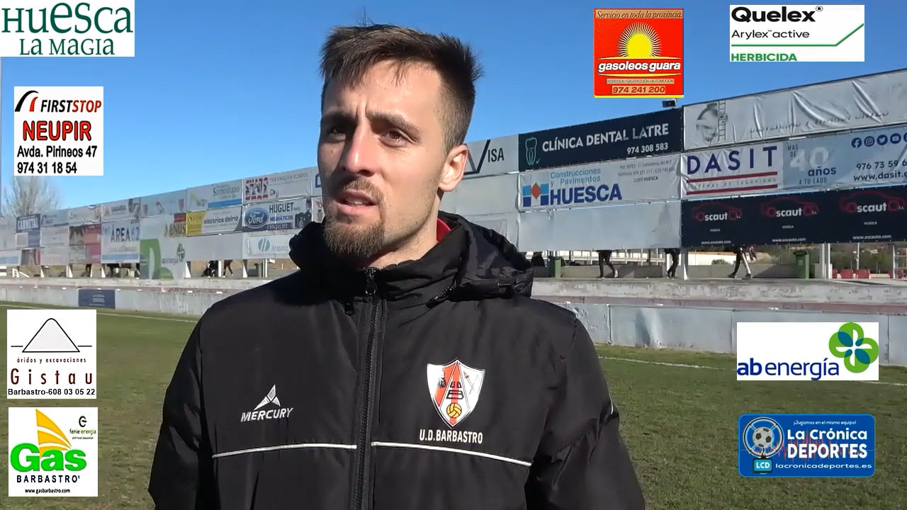 CARLOS GASCÓ (Jugador Barbastro) UD Barbastro 0-2 CF Calamocha / Jornada 18 / 3ª División