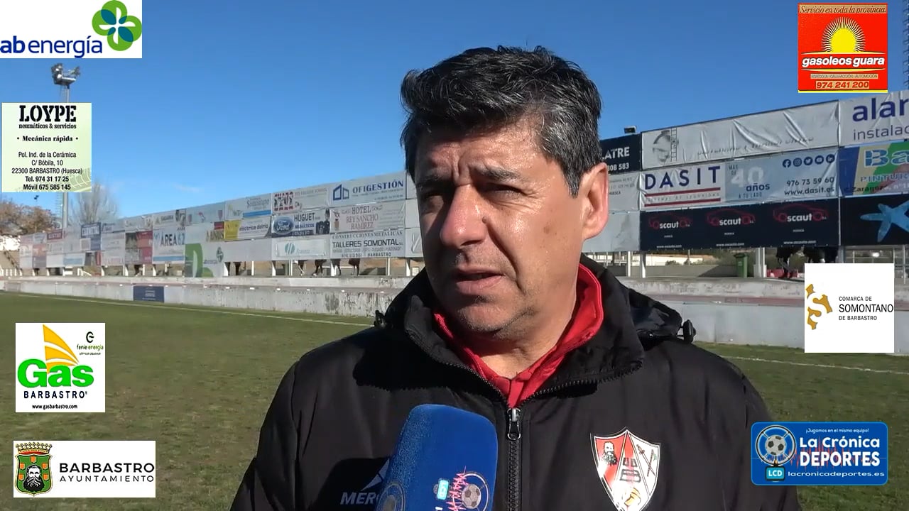 JOSETE (Entrenador Barbastro) UD Barbastro 0-2 CF Calamocha / Jornada 18 / 3ª División