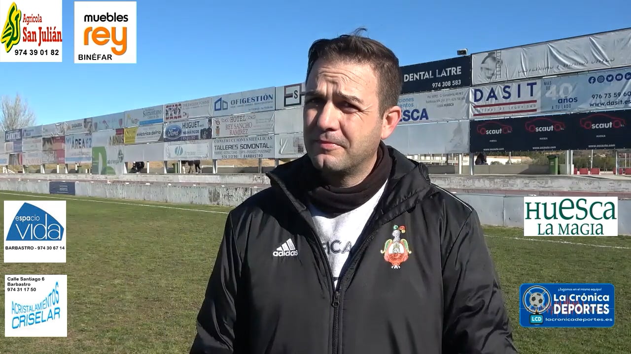 SERGIO LAGUNAS (Entrenador Calamocha) UD Barbastro 0-2 CF Calamocha / Jornada 18 / 3ª División