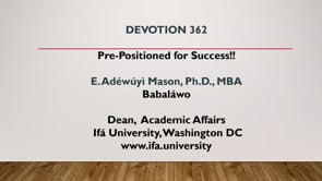 #362 Pre-Positioned for Success