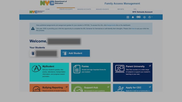 NYCSA Account Set Up Guide for Parents