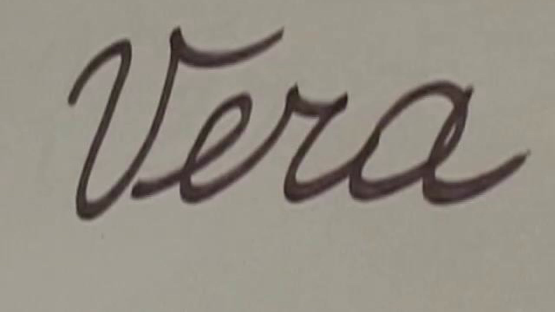 Vera. An Intimate Sketch
