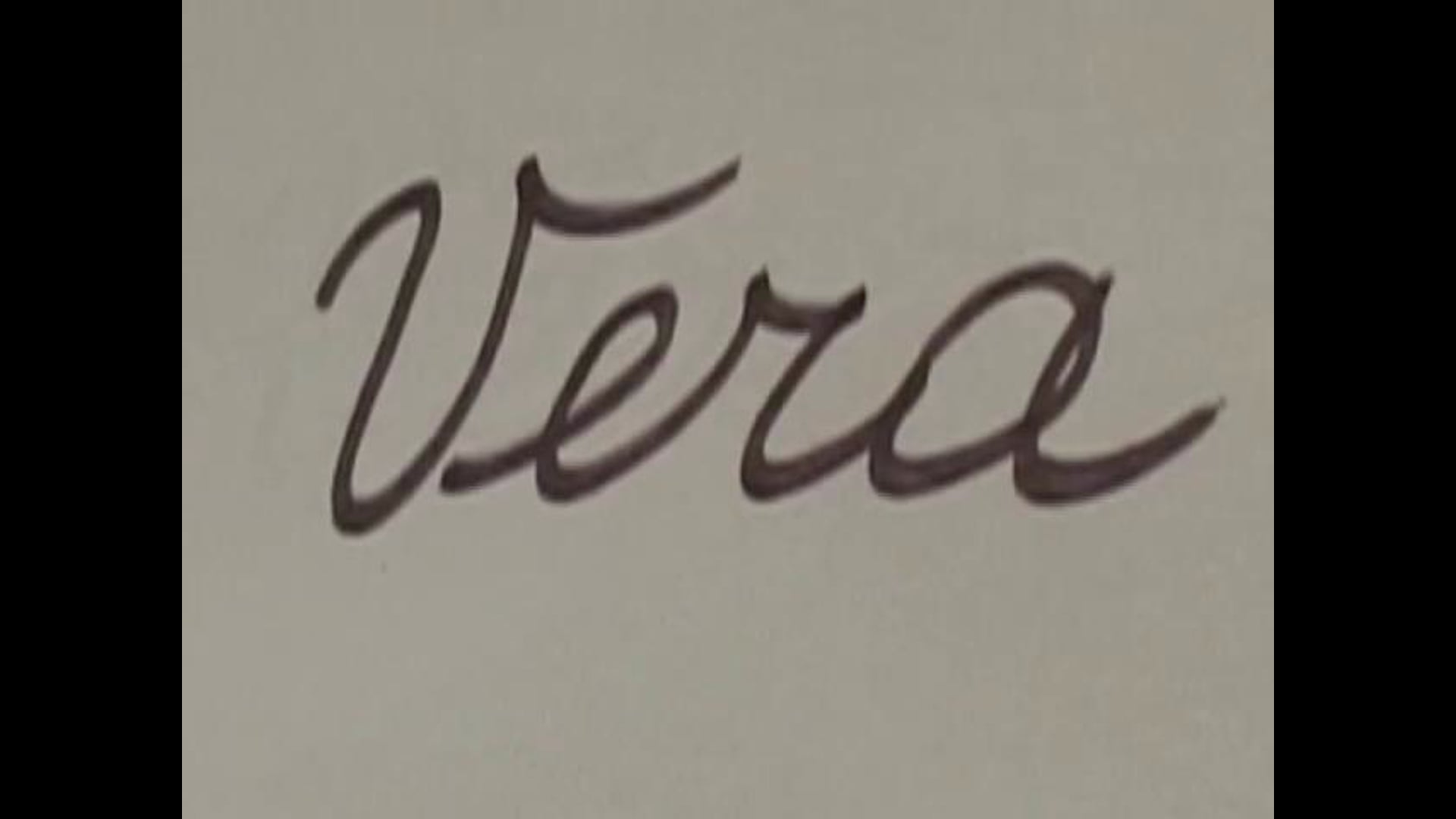 Vera. An Intimate Sketch