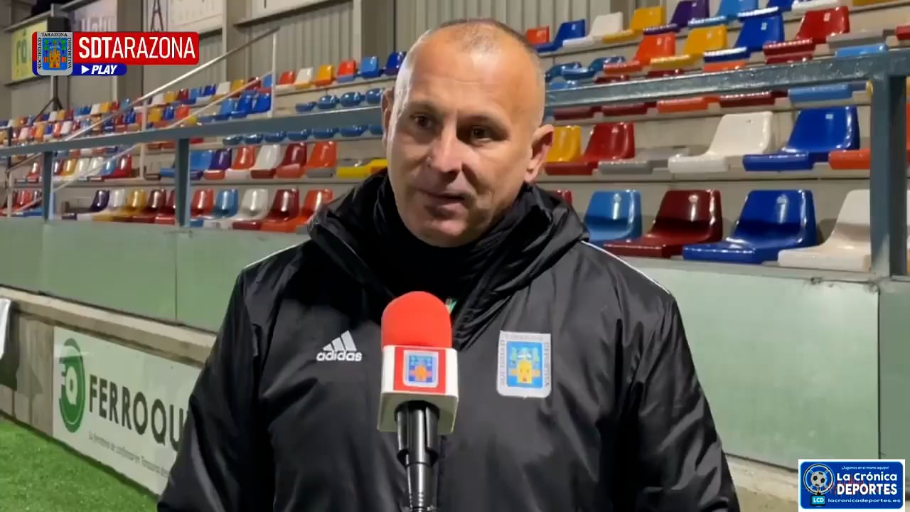 JAVI MORENO (Entrenador Tarazona) SD Tarazona 2-1 Sestao River / Jornada 18 / 2ª RFEF - Grupo 2 / Fuente: SD Tarazona