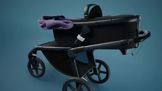 Bugaboo Fox 5 Graphite Chassis / Black Style Pack & CloudT Combo