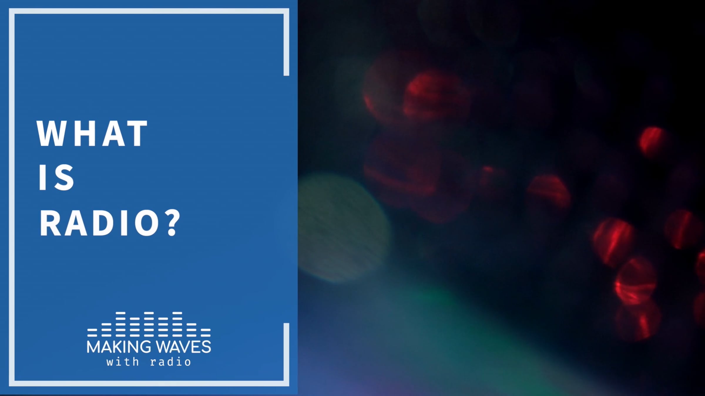 Making Waves with Radio Content Training Video | Videos & Movies on Vimeo