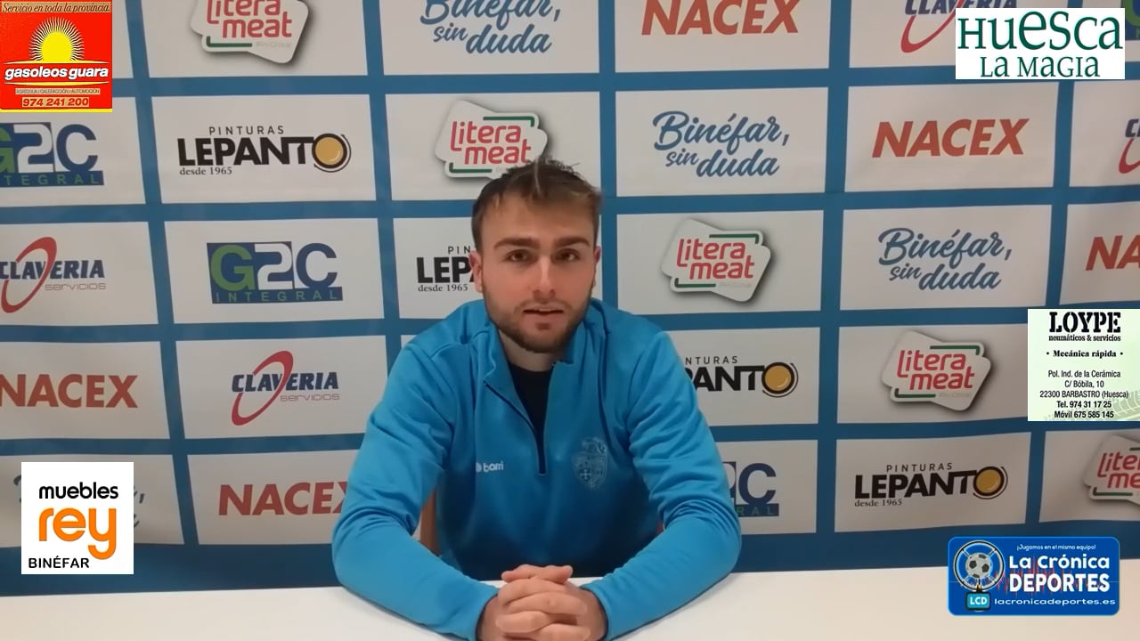 DAVID GRIFELL (Jugador Binéfar) CD Binéfar 3-0 CD Cuarte / Jornada 18 / 3ª División