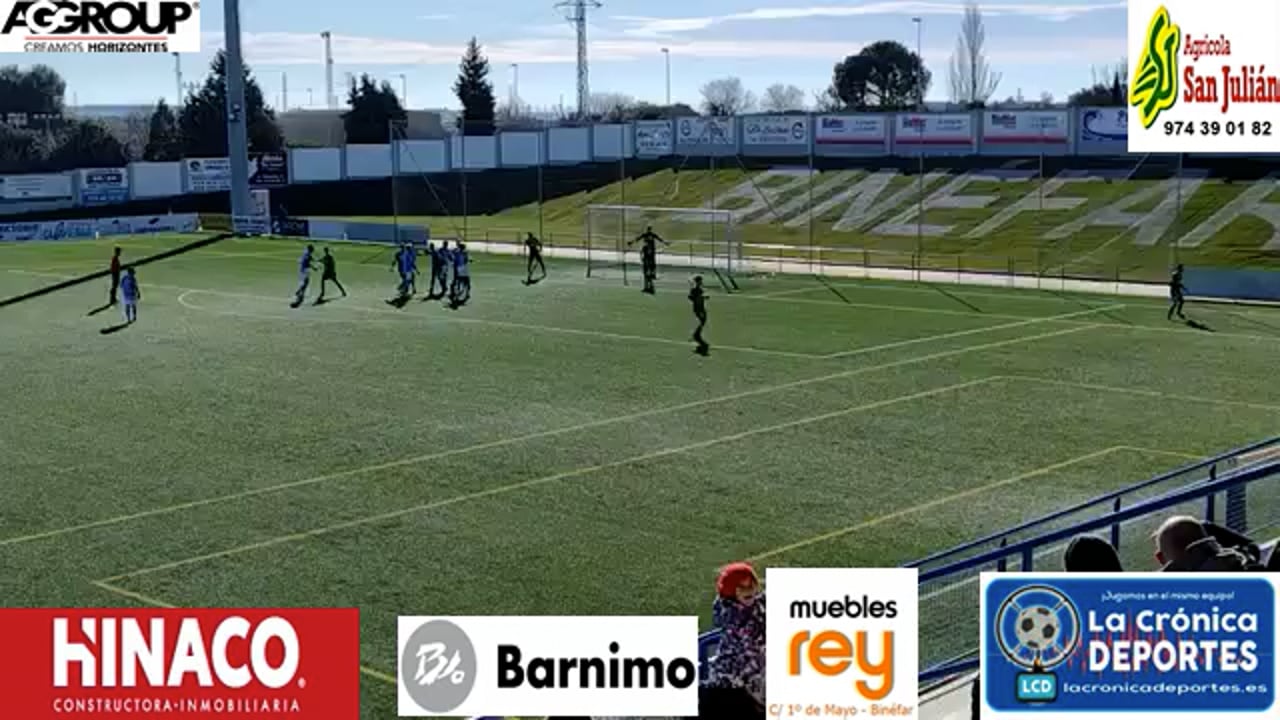 (RESUMEN y GOLES) CD Binéfar 3-0 CD Cuarte / J 18 / 3ª División