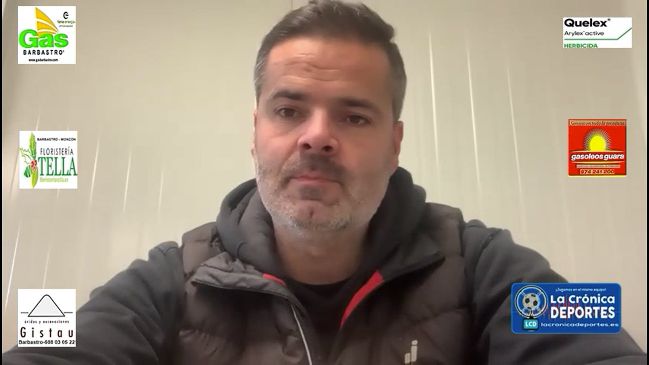 MOISÉS GUTIÉRREZ (Entrenador Caspe) AD Almudevar 1-1 CD Caspe / Jornada 18 / 3ª División