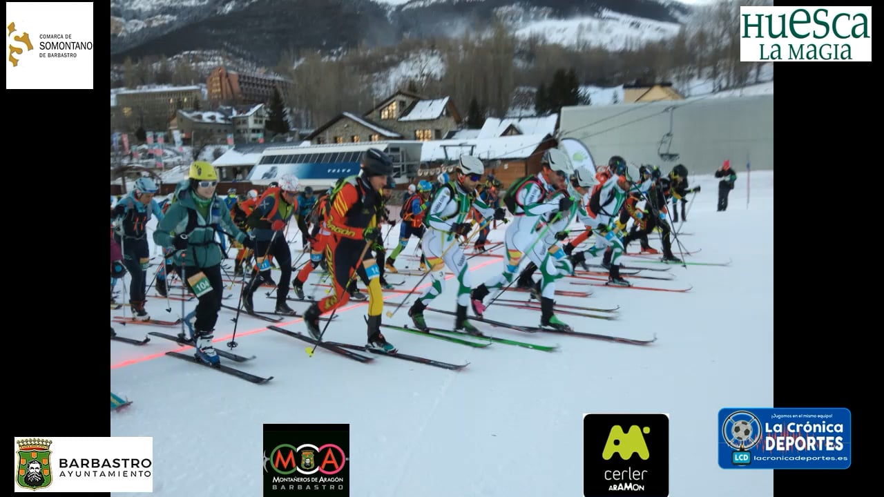 LA PRUEBA y ENTREGA DE PREMIOS (XXIII Cronoescalada "Memorial del Recuerdo", puntuable para la Copa Aragón y organizada por el club Montañeros de Aragón Barbastro) Domingo 22.01.2023