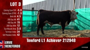 Lot #3 - OUT - - - Towford L1 Achiever 212948