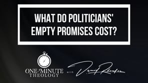 What do politicians' empty promises cost?