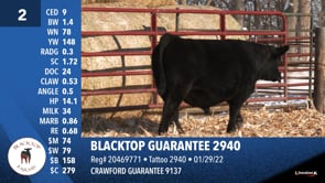 Lot #2 - BLACKTOP GUARANTEE 2940