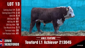 Lot #13 - Towford L1 Achiever 213045