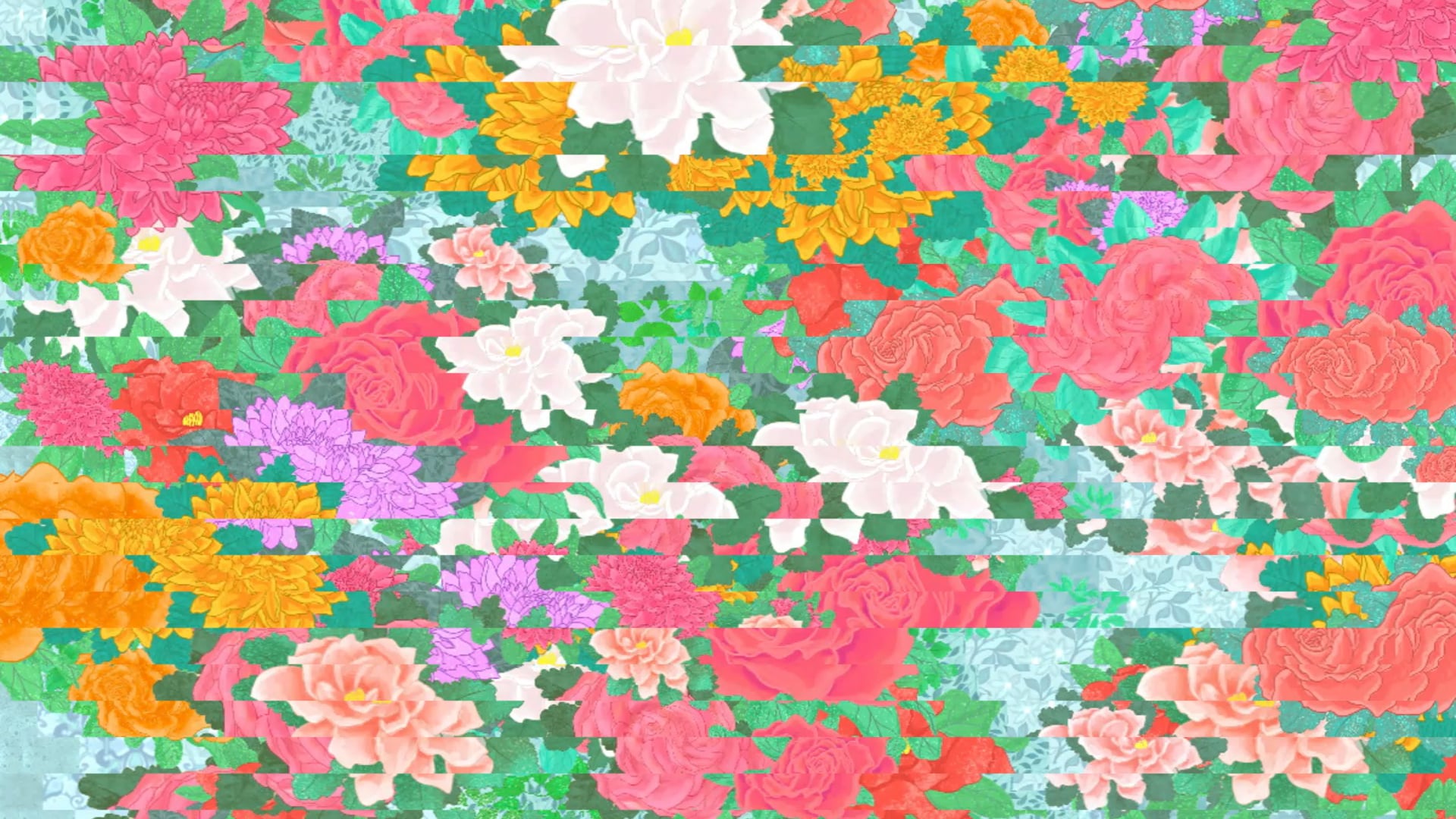 Generative floral glitch by Jelena Novakovic
