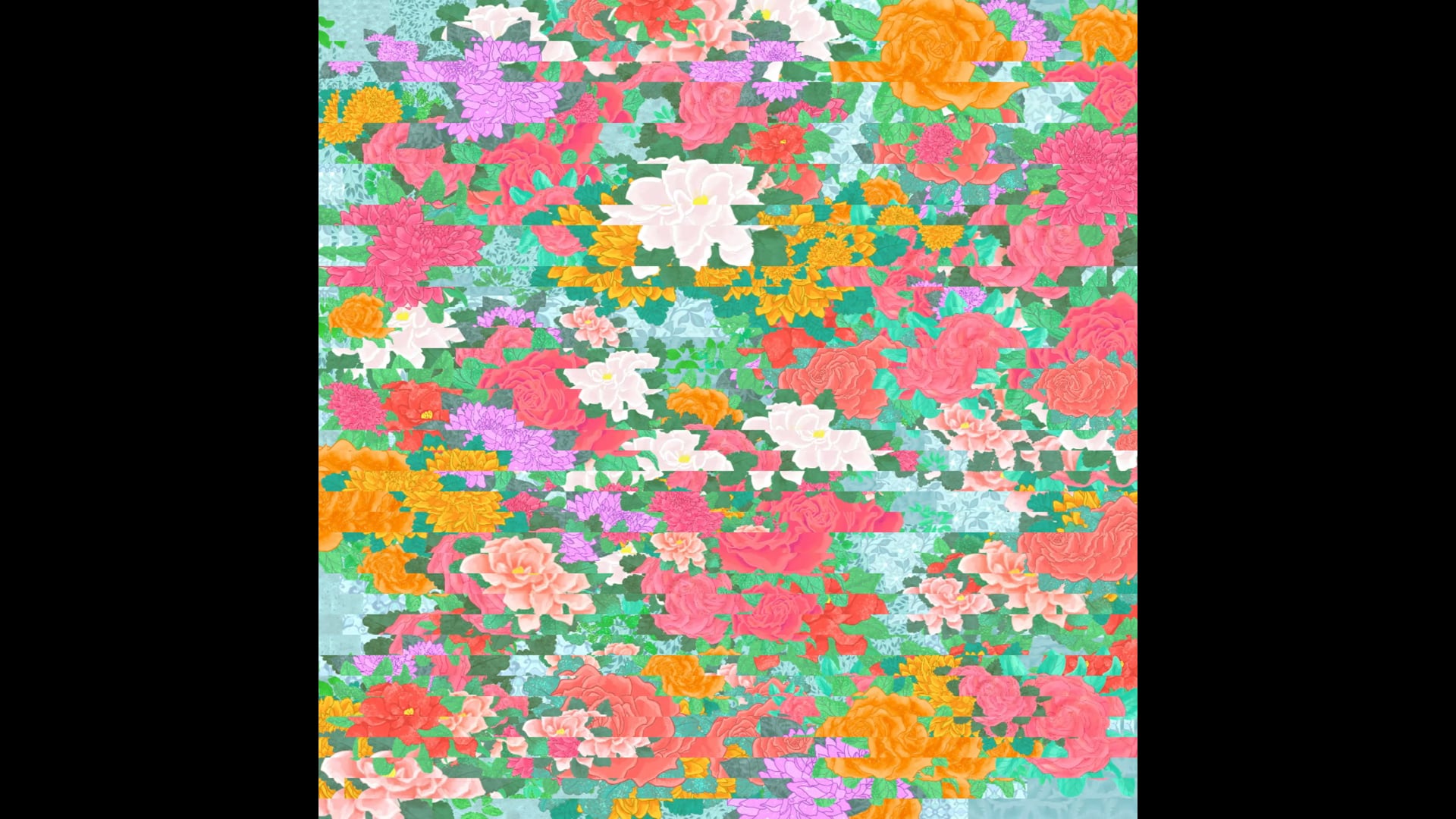 Generative floral glitch by Jelena Novakovic