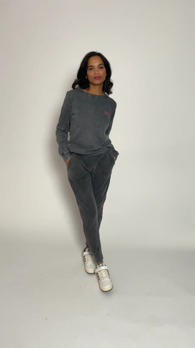 Grey sweatpants dames new arrivals