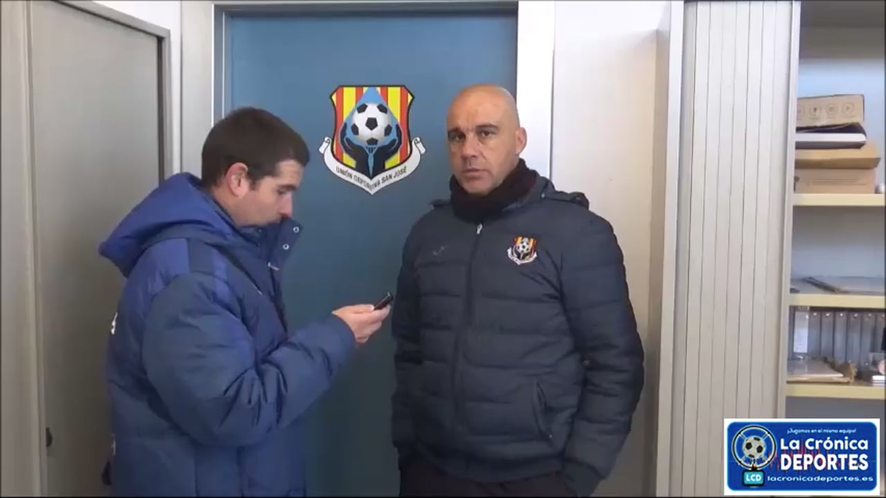 DAVID RINCÓN (Entrenador San José) UD San José 1-1 CF Villa de Alagón / Jornada 16 / Regional Preferente Gr 2 / Fuente: YouTube Raúl Futbolero