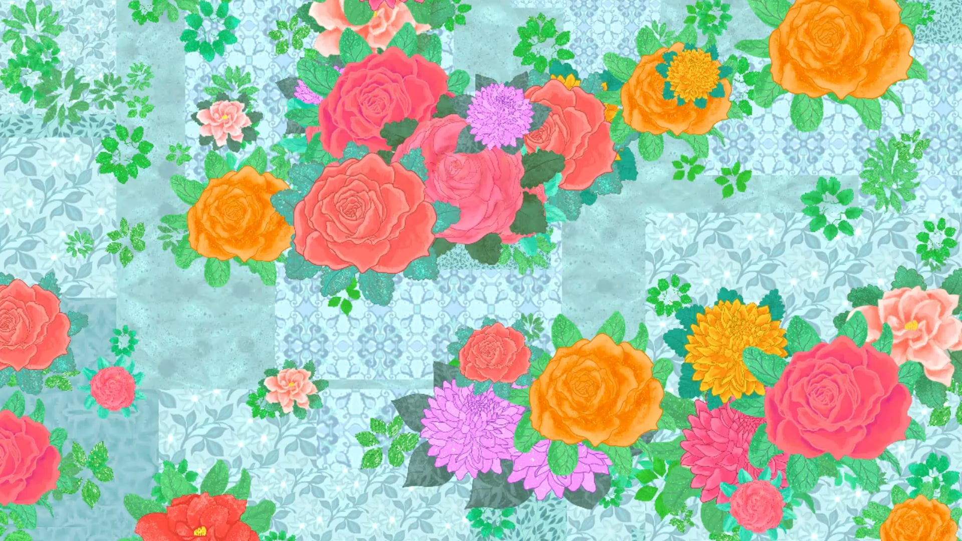 Generative floral collage by Jelena Novakovic